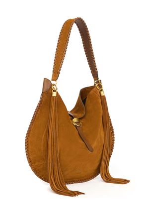 Borsa a spalla in camoscio marrone ISABEL MARANT | PP0321FAC1C03M50CO